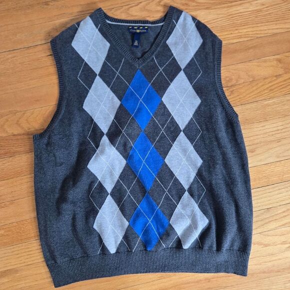Argyle sweater vest Academia Preppy - Picture 1 of 4
